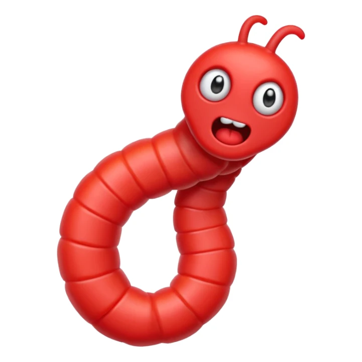 Furious gummyworm sticker