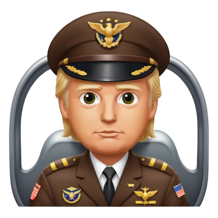 Trump as a plane pilot sticker