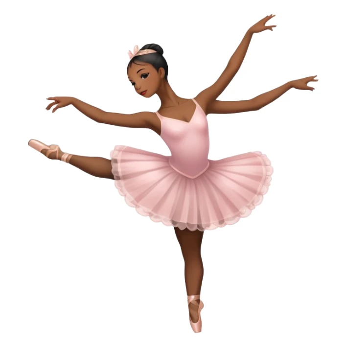 black ballerina posing sticker