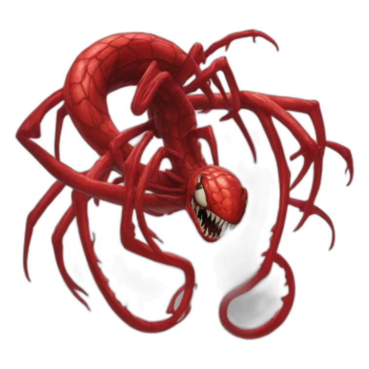 red venom carnage sticker
