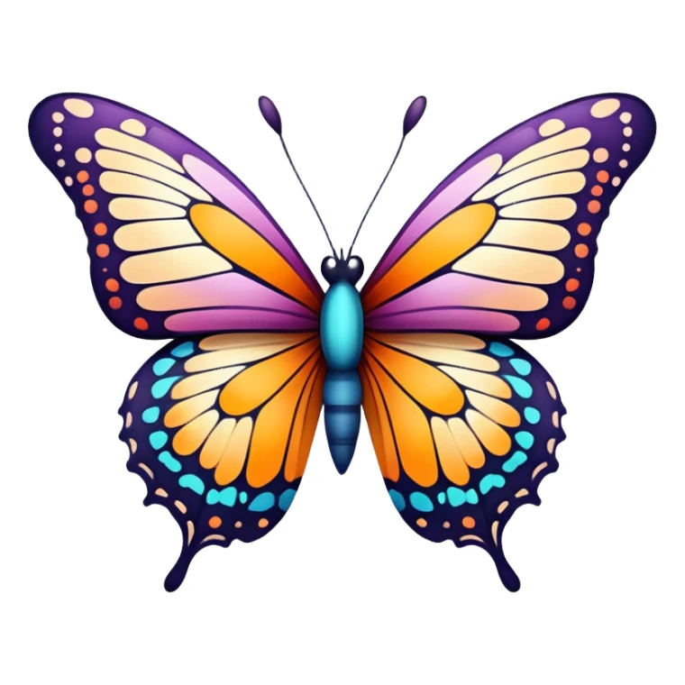 Randomly Patterned markings Butterfly sticker