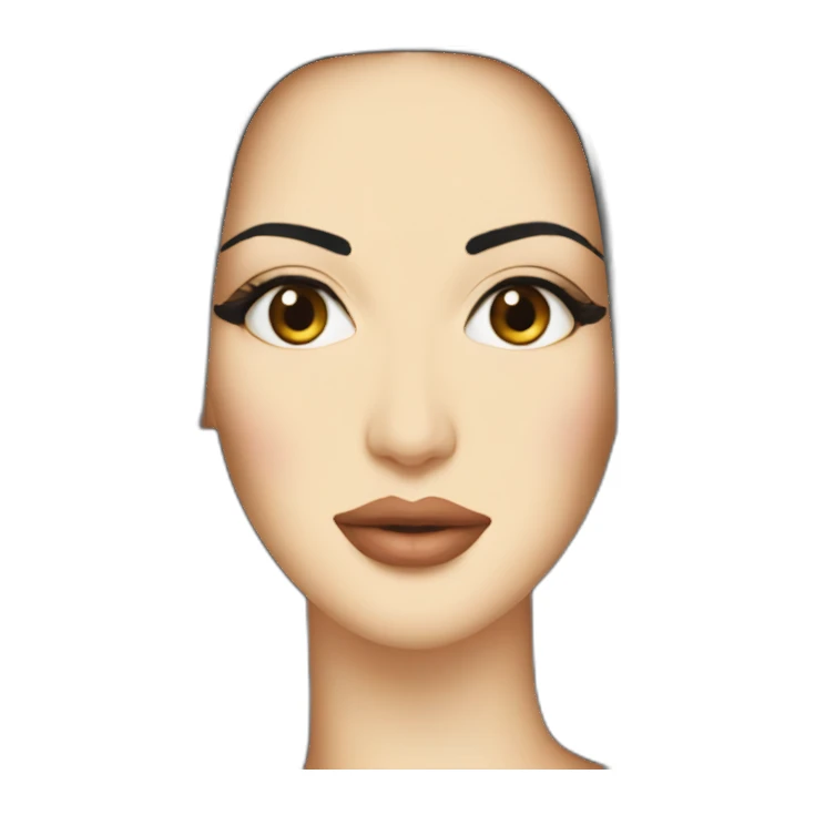 Monica bellucci face sticker