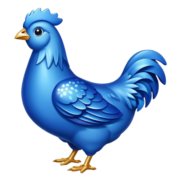 Sapphire Gem hen sticker