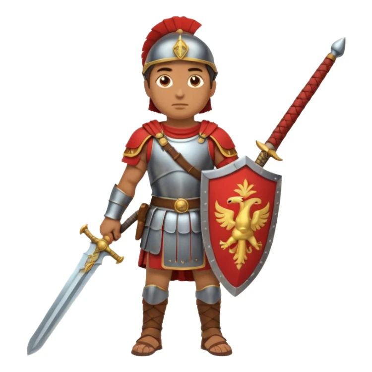 roman soldier fullbody view sticker