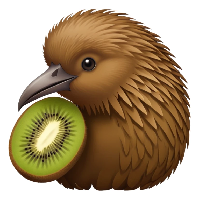 kiwi bird brown sticker