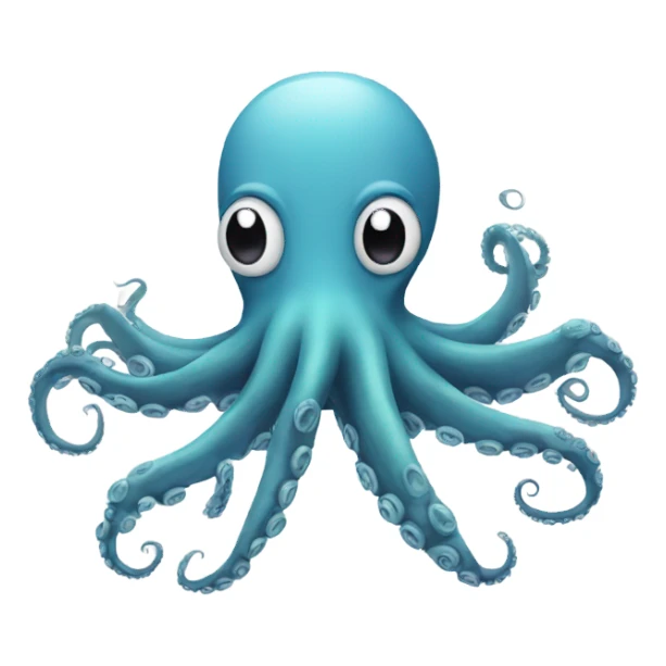 octopus with only one arm sticker