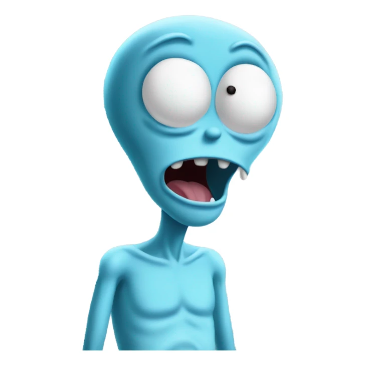 PORFA HAZME 20 EMOJIS DE SR.MEESEEKS DE RICK Y MORT sticker