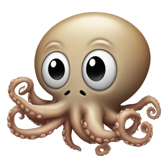 Octopus putting the middle finger up  sticker