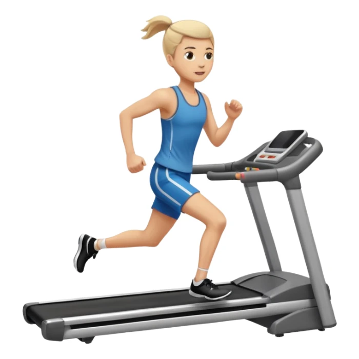 cinta de correr gimnasio con persona corriendo sticker