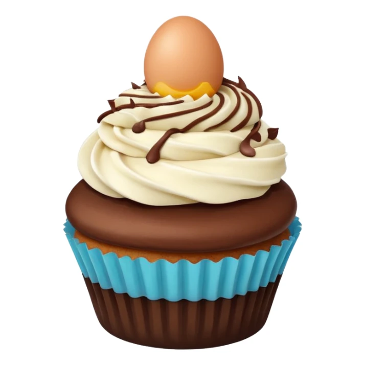 Cupcake With Egg sticker
