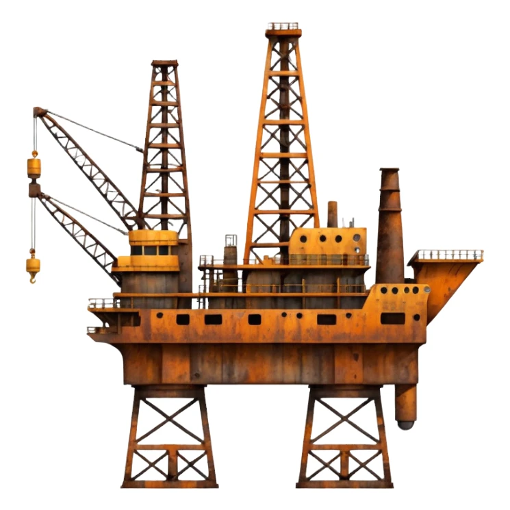 oil rig sticker