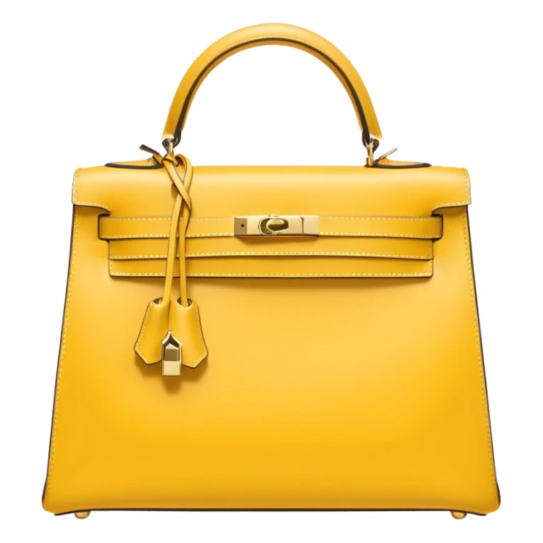 light yellow hermes kelly bag sticker