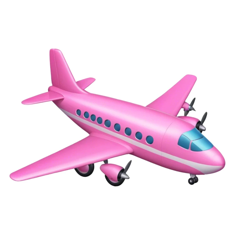 Pink aeroplane  sticker