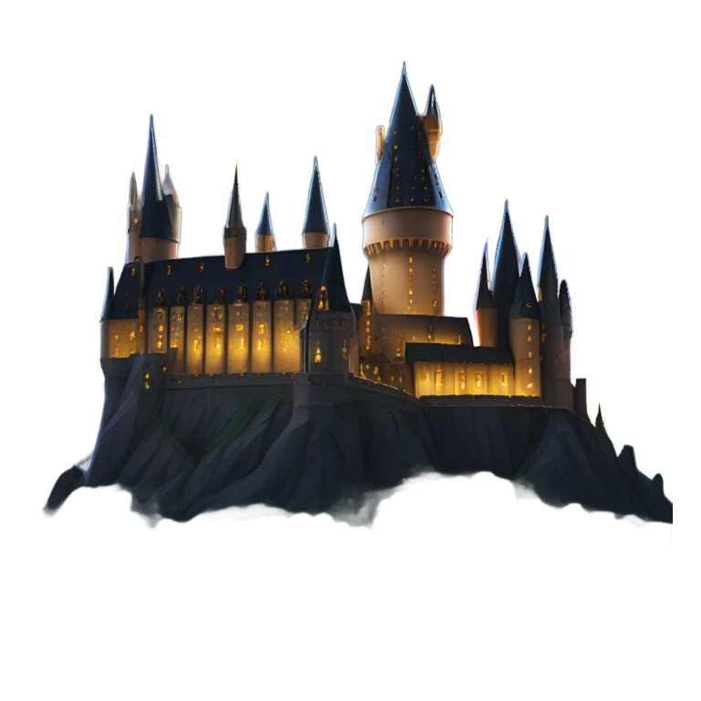Hogwarts at night sticker