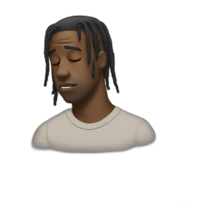 Travis Scott qui dort sticker