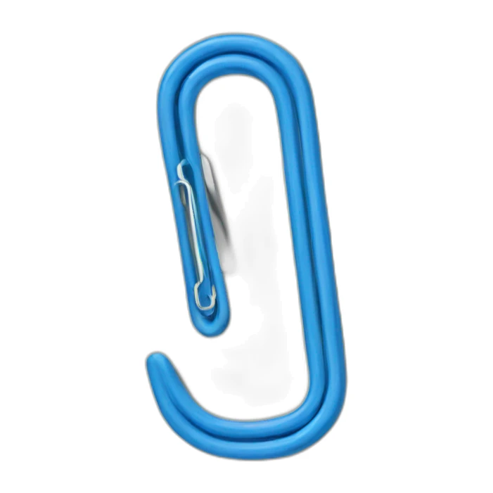 blue paper clip sticker