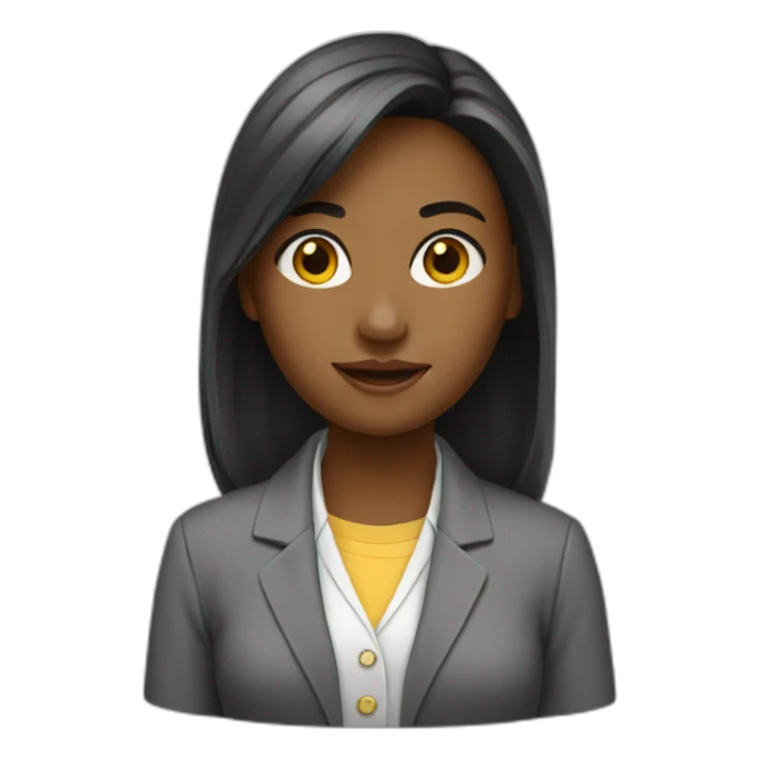 study girl in desk sticker