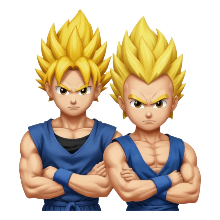 Goku and Vegeta super Saiyan  sticker