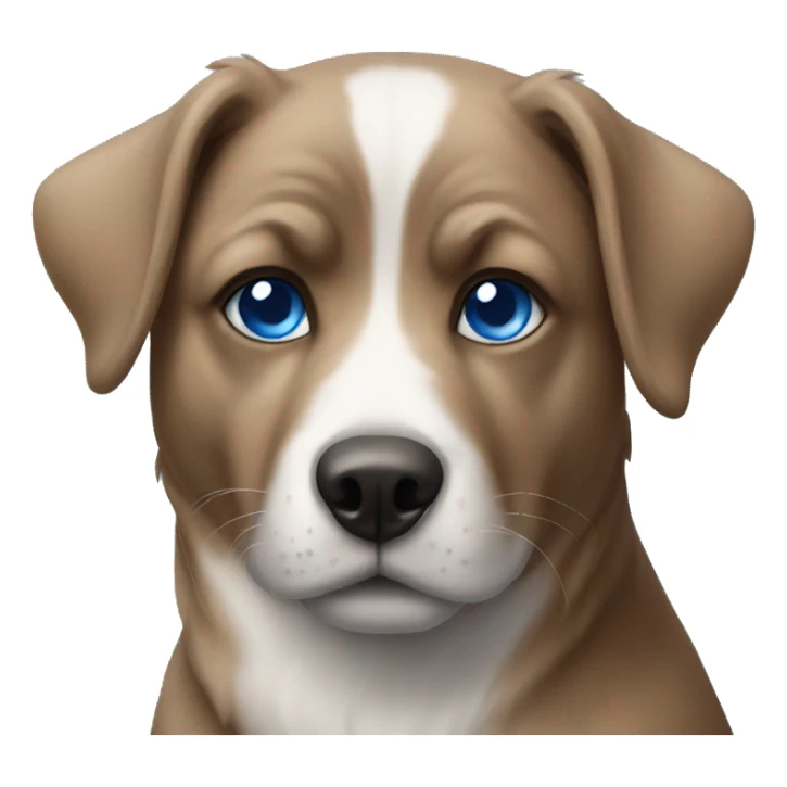 dog with blue eyes sticker