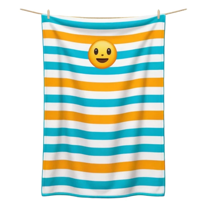 beach towel sticker