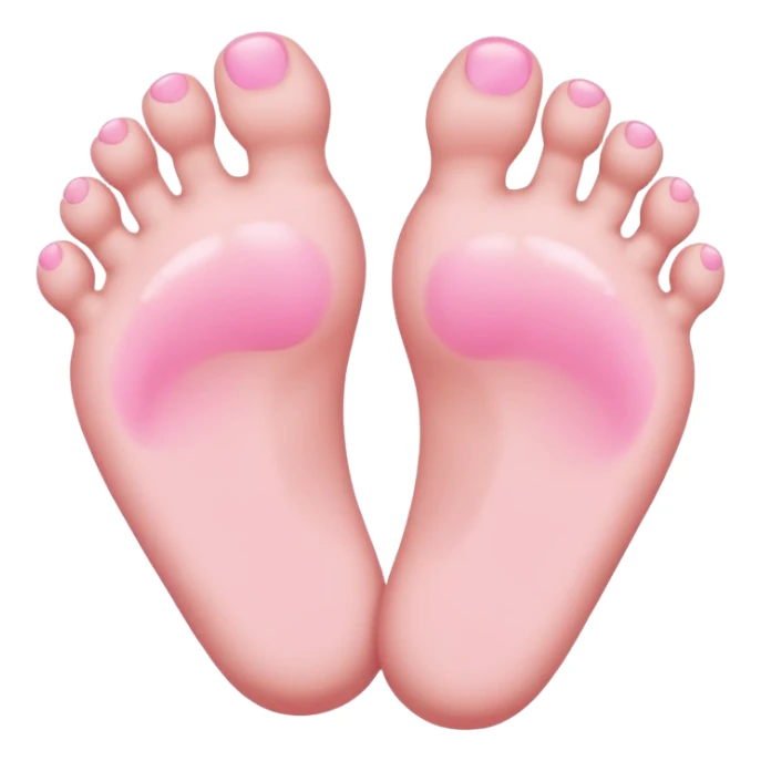 pink baby feet sticker