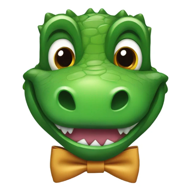 Crocodile in a bowtie sticker