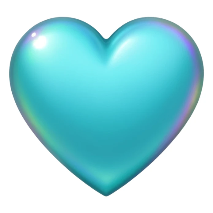 Cœur turquoise sticker