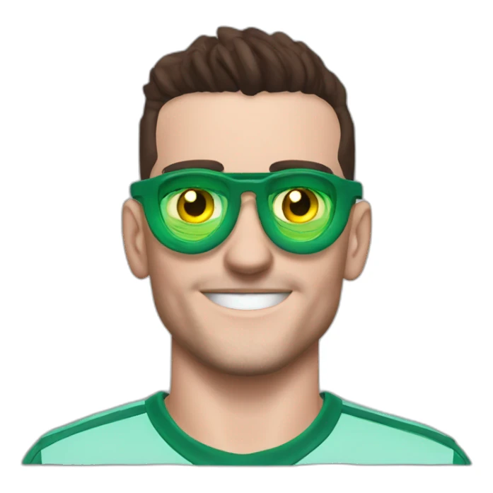 John McGinn finger goggles Aston villa sticker