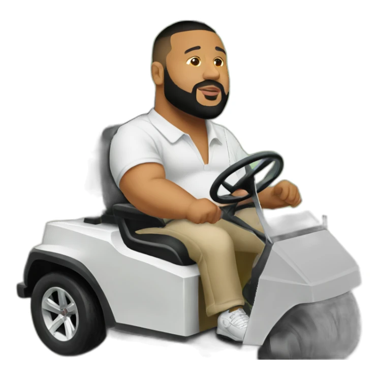 dj khaled driving golf cart sticker