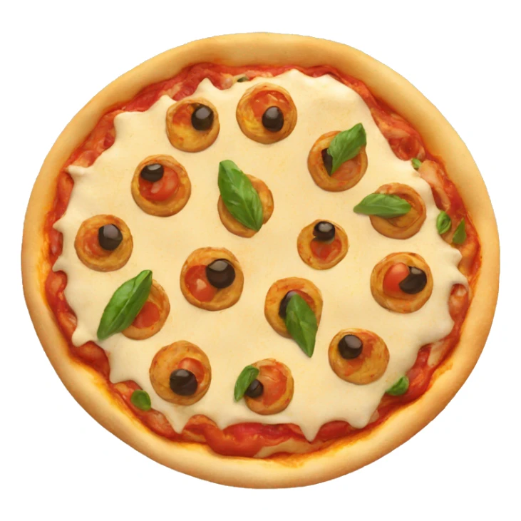 Hummus pizza sticker