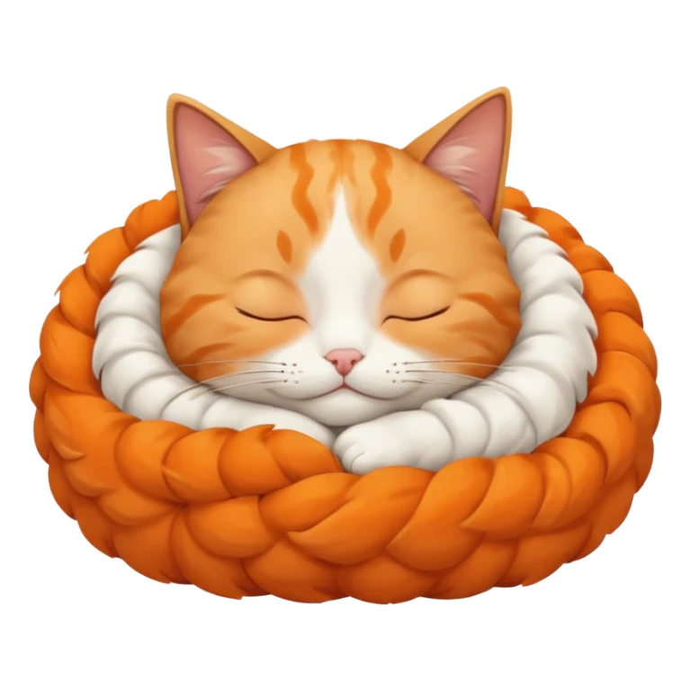 cat sleeping in dreems sticker