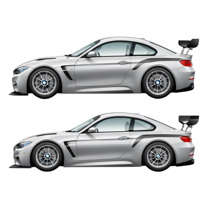 gt3 bmw car side view sticker