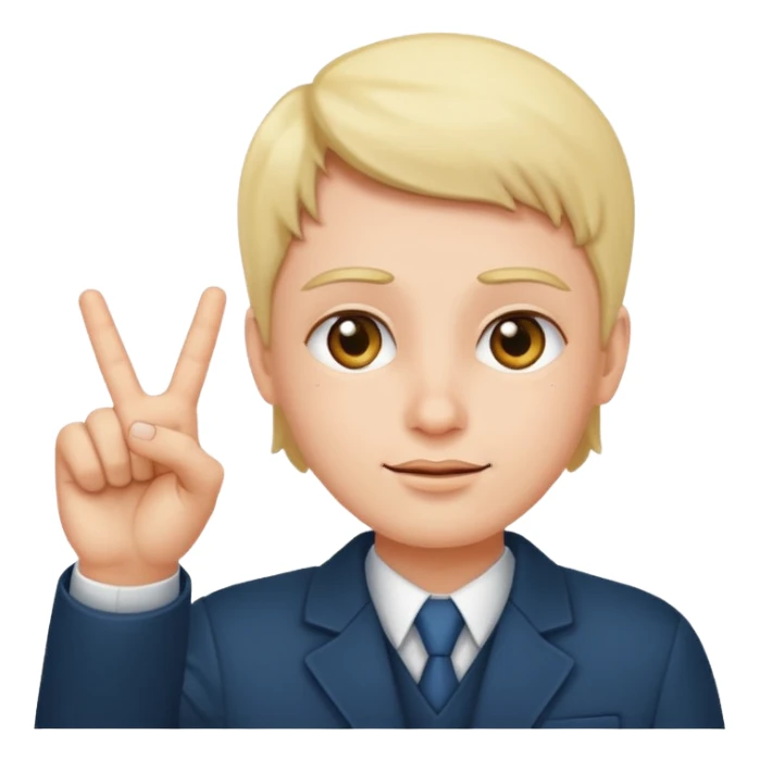 3 finger salute sticker