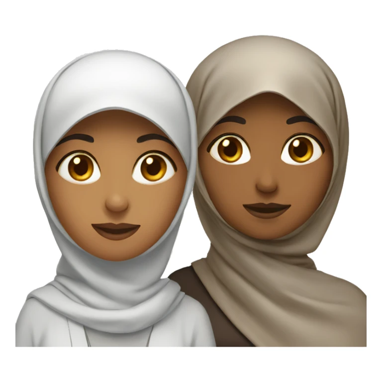 two muslim woman sticker