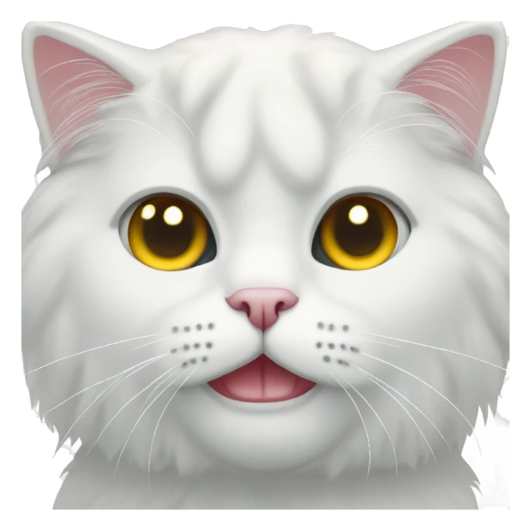 White perser cat  sticker