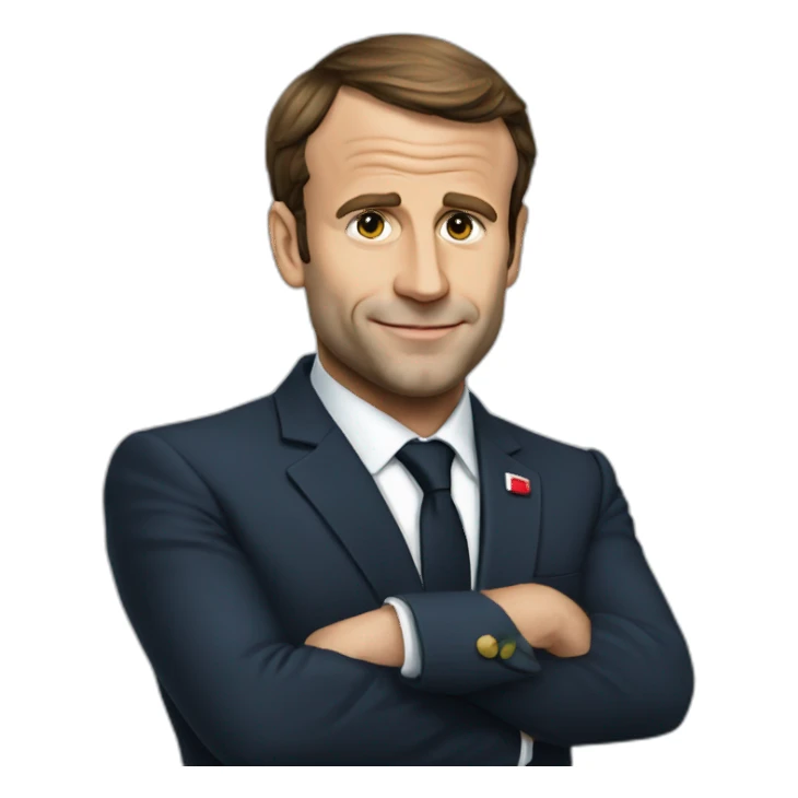 Macron en rat sticker
