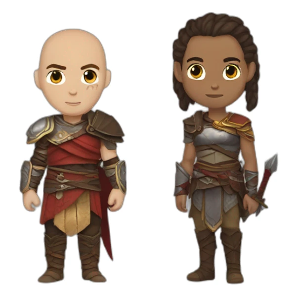 kratos and atreus sticker