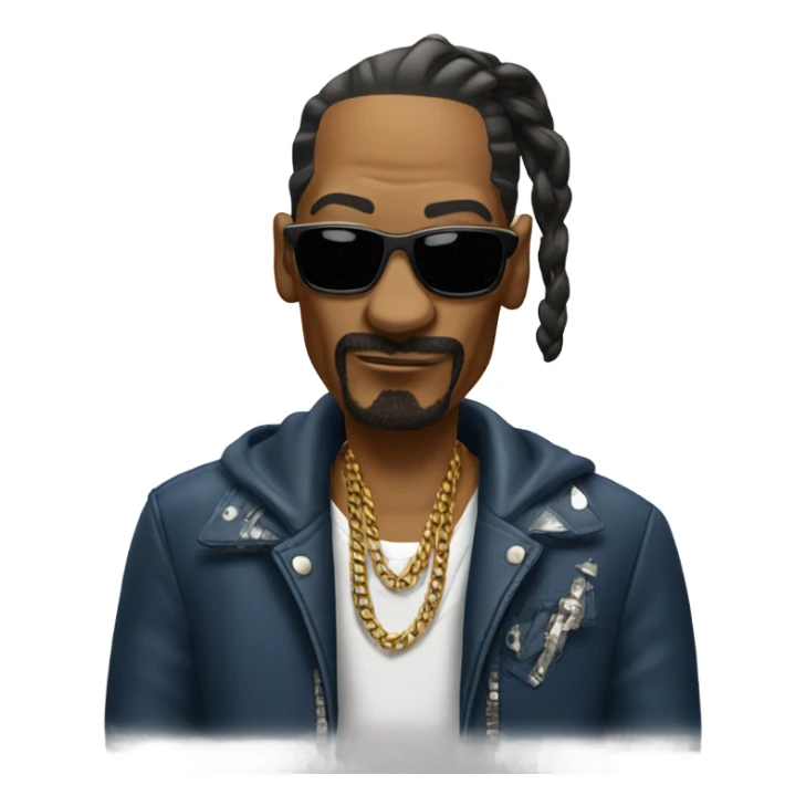 snoop dog with a mow hawk  sticker