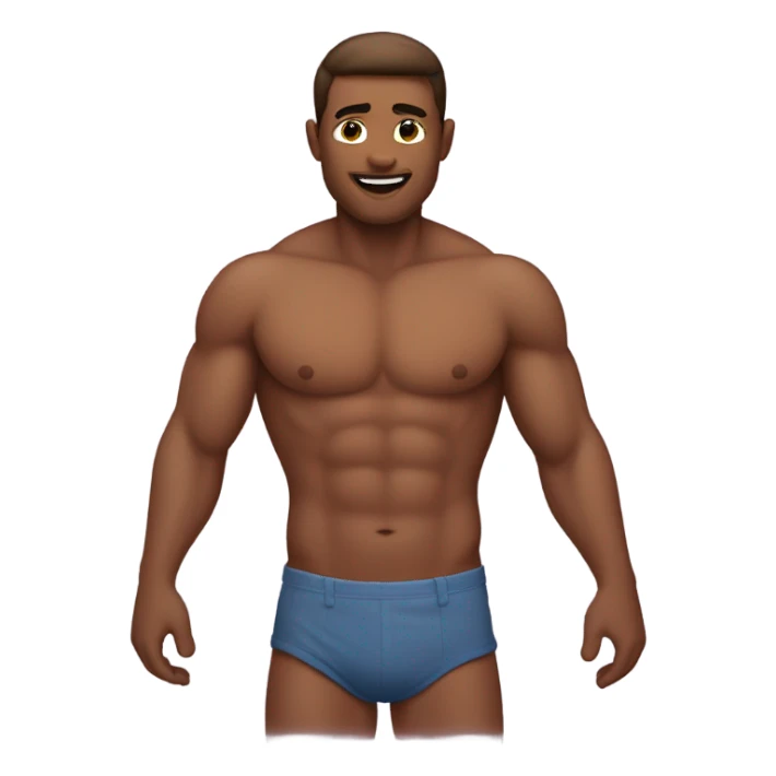 shirtless torso man sticker