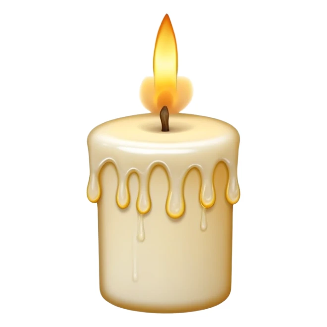 Cute candle sticker