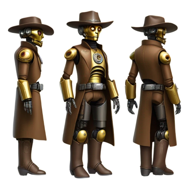 Old west Bounty hunter C3po  sticker