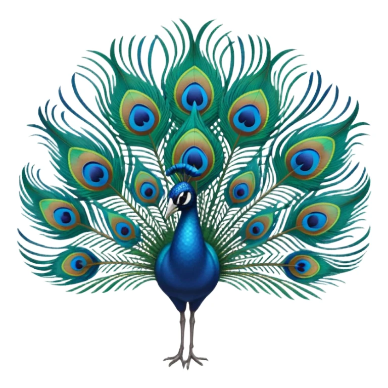 Make an peacock feather emoji sticker