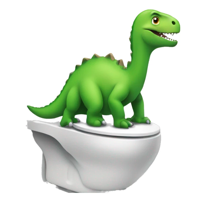 dinosaur on the toilet sticker