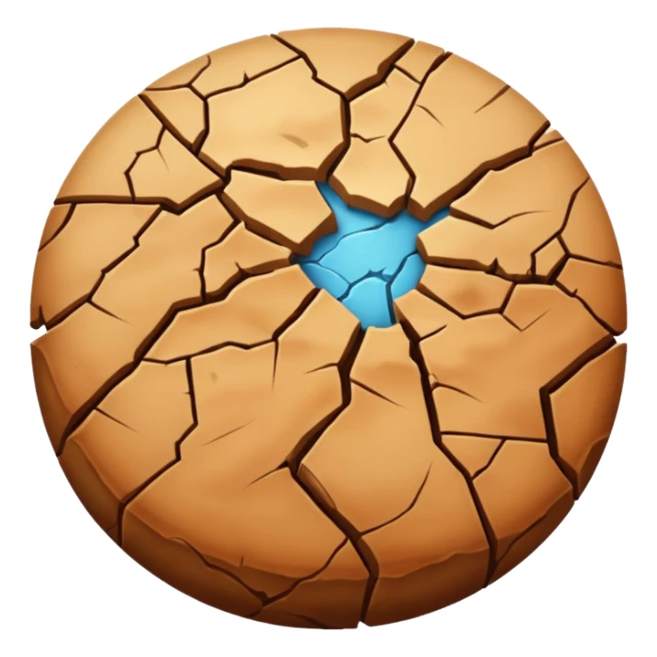 Earth with no water sticker