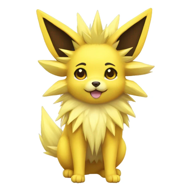 Kawaii Jolteon full body sticker
