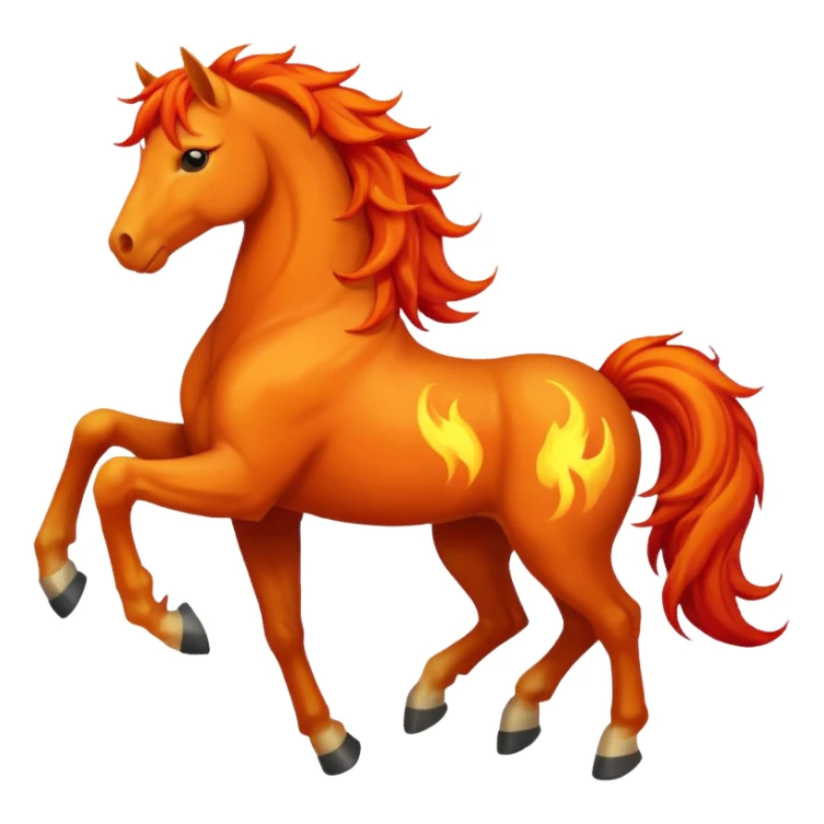 Fire horse sticker