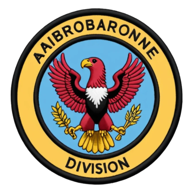 Military 101st airborne division patch  sticker