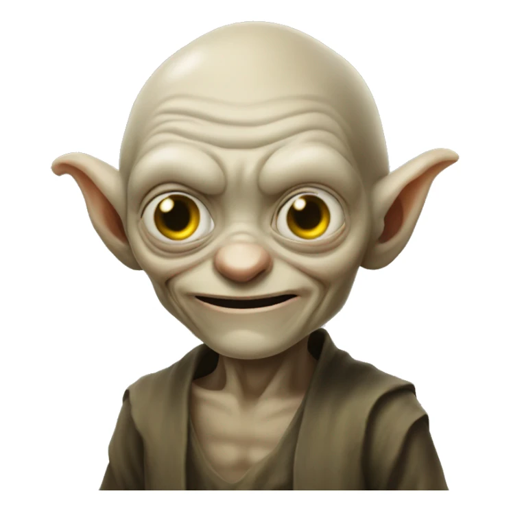 gollum cosplaying as goll sticker