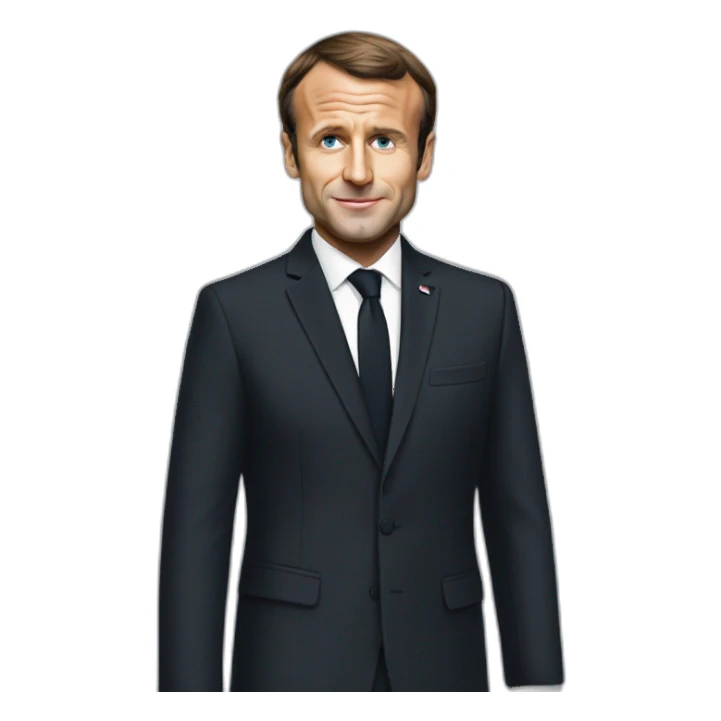 Emmanuel Macron en robe sticker