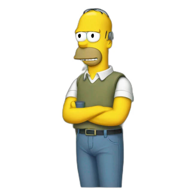 homer-in-bush sticker